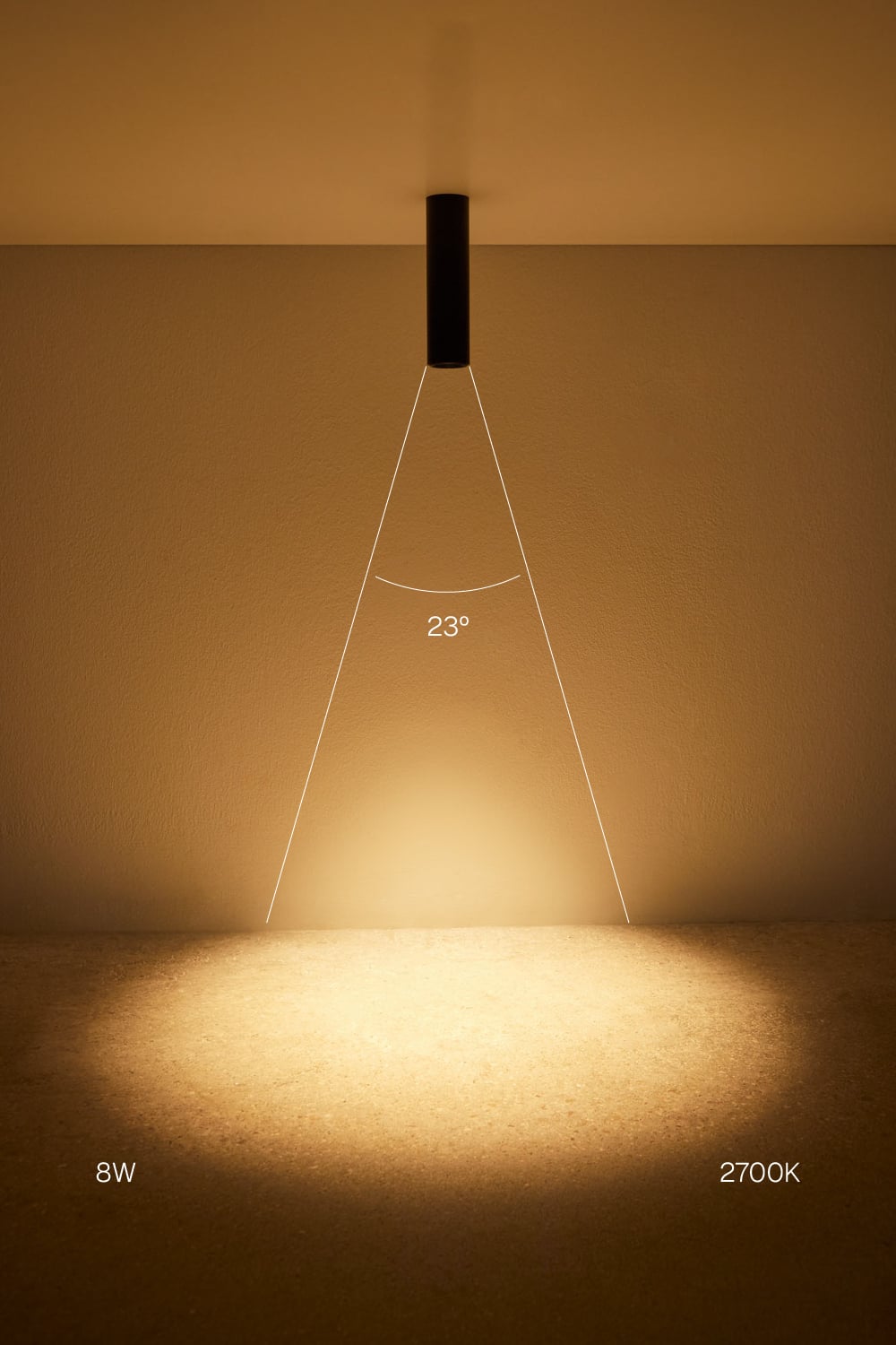 Aplique de teto LED de superfície redondo Ø7,2 cm em alumínio Luisiana, imagen de galeria 2