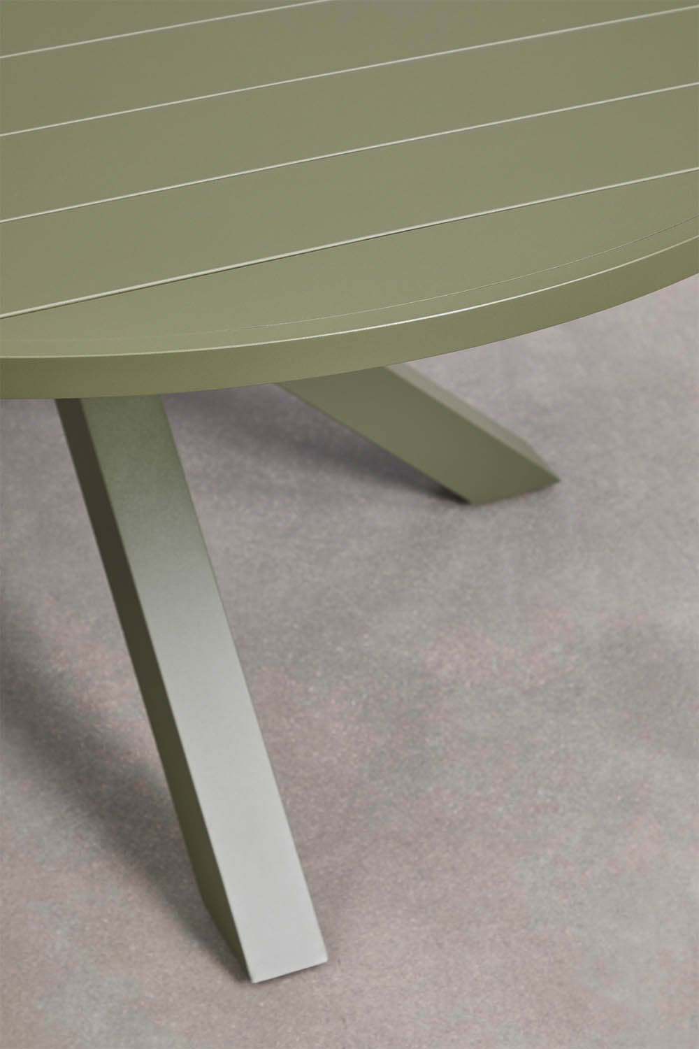 Conjunto de mesa extensível Barces 145-200x145 cm e 8 cadeiras de jardim empilháveis com apoios de braços em alumínio Karena, imagem de galeria 5