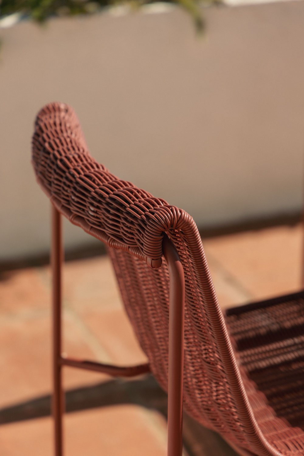 Pack de 2 cadeiras de jardim em rattan sintético e aço Revia, imagem de galeria 1
