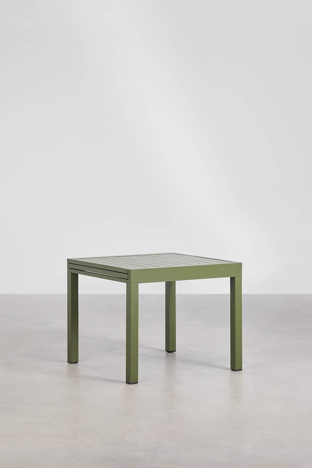 Conjunto de mesa retangular extensível 90-180x90 cm em alumínio Starmi e 4 cadeiras de jardim empilháveis em alumínio Karena, imagem de galeria 3