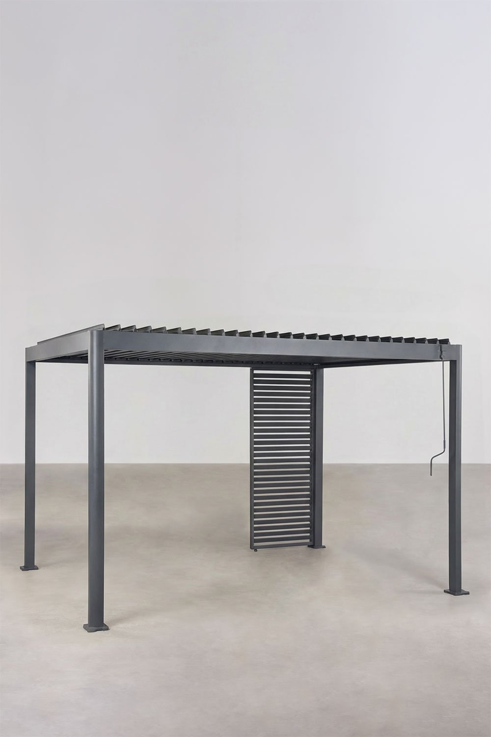 Pérgola bioclimática de alumínio com lâminas e painel Druvia, imagem de galeria 5