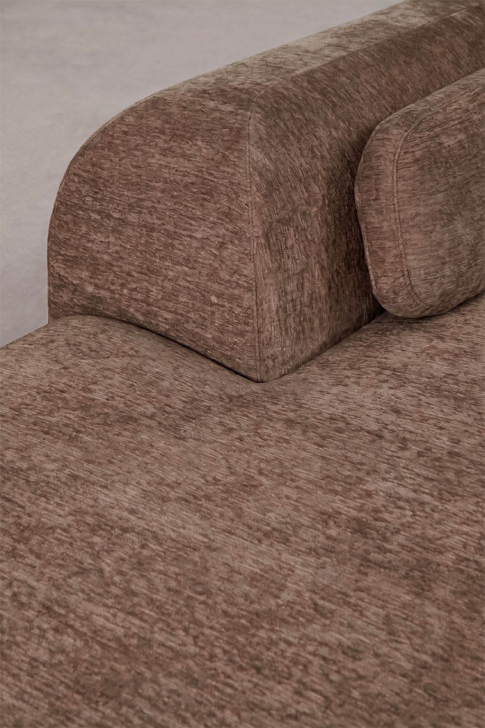 Sofá modular de canto em 2 peças com chaise longue à esquerda em chenille embalado a vácuo Mérida, imagem de galeria 5