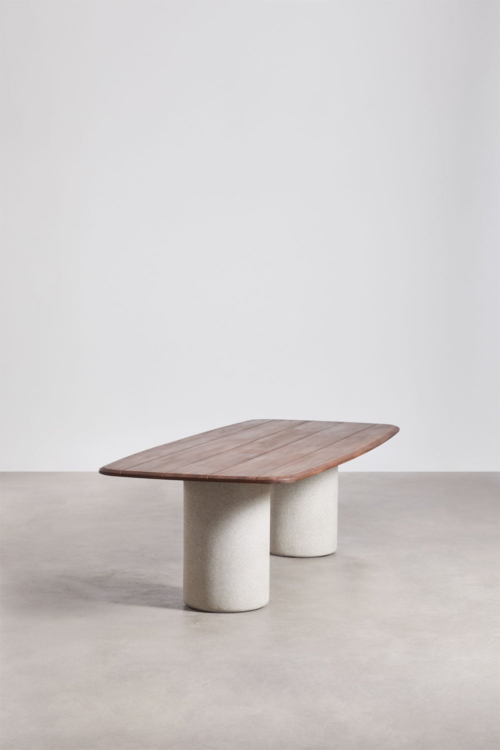 Mesa de jantar retangular 270x110 cm em madeira de acácia Leighton, imagem de galeria 2