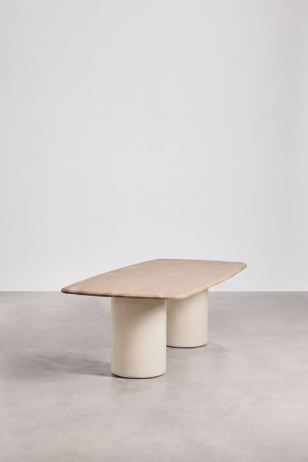 Mesa de jantar retangular 270x110 cm em madeira de acácia Leighton, imagem de galeria 2