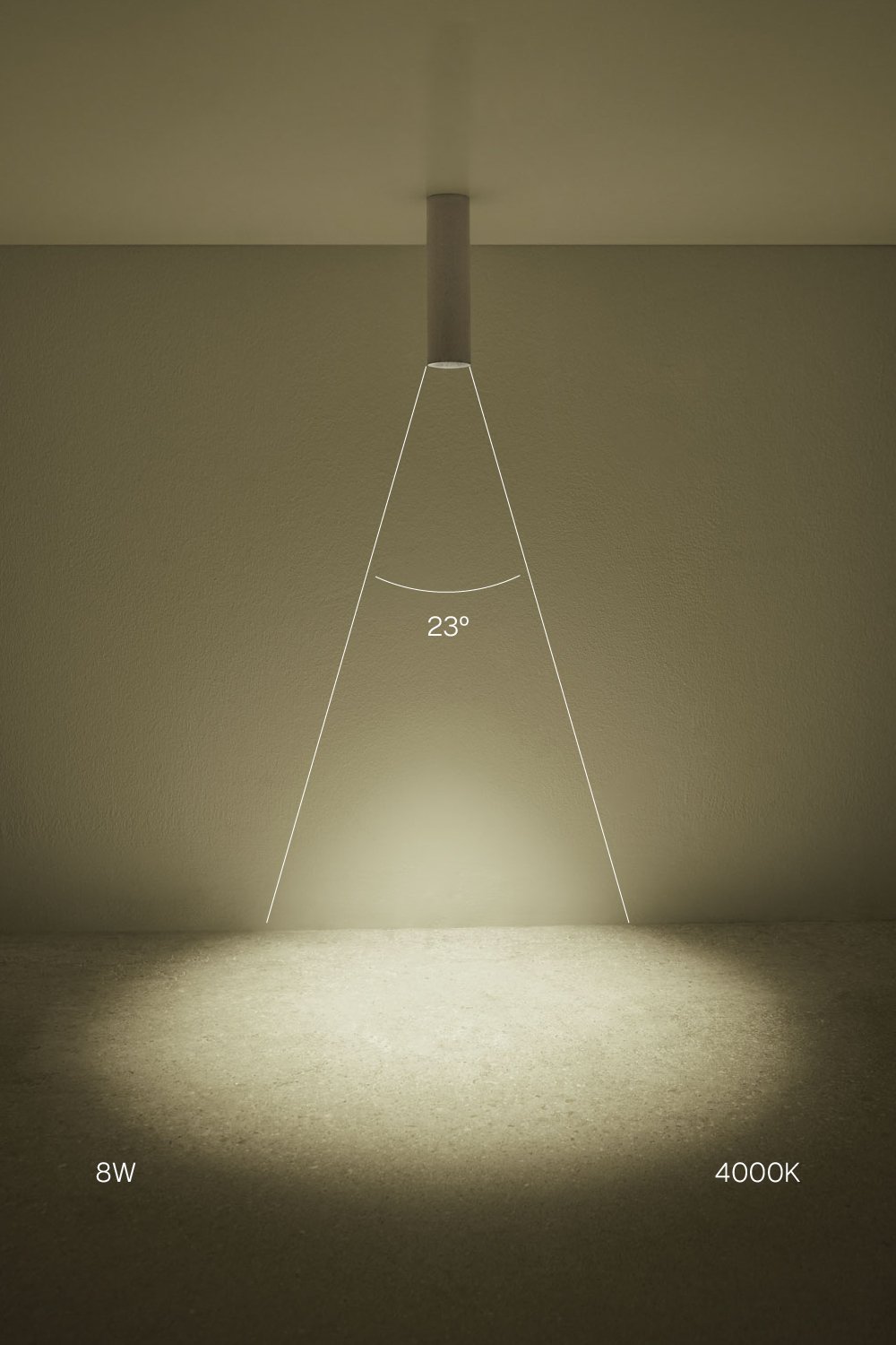 Pack de 4 apliques de teto LED de superfície redondos Ø7,2 cm para exterior em alumínio Luisiana, imagen de galeria 2