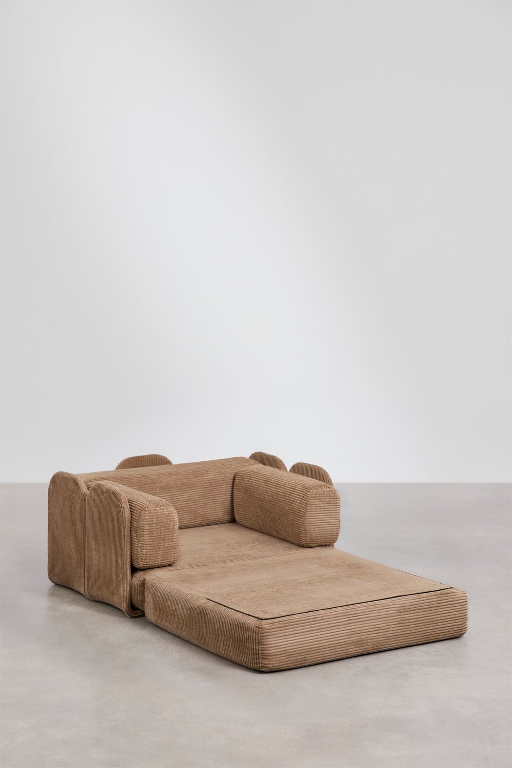 Poltrona-cama em veludo cotelê embalada a vácuo Kyoto, imagem de galeria 6