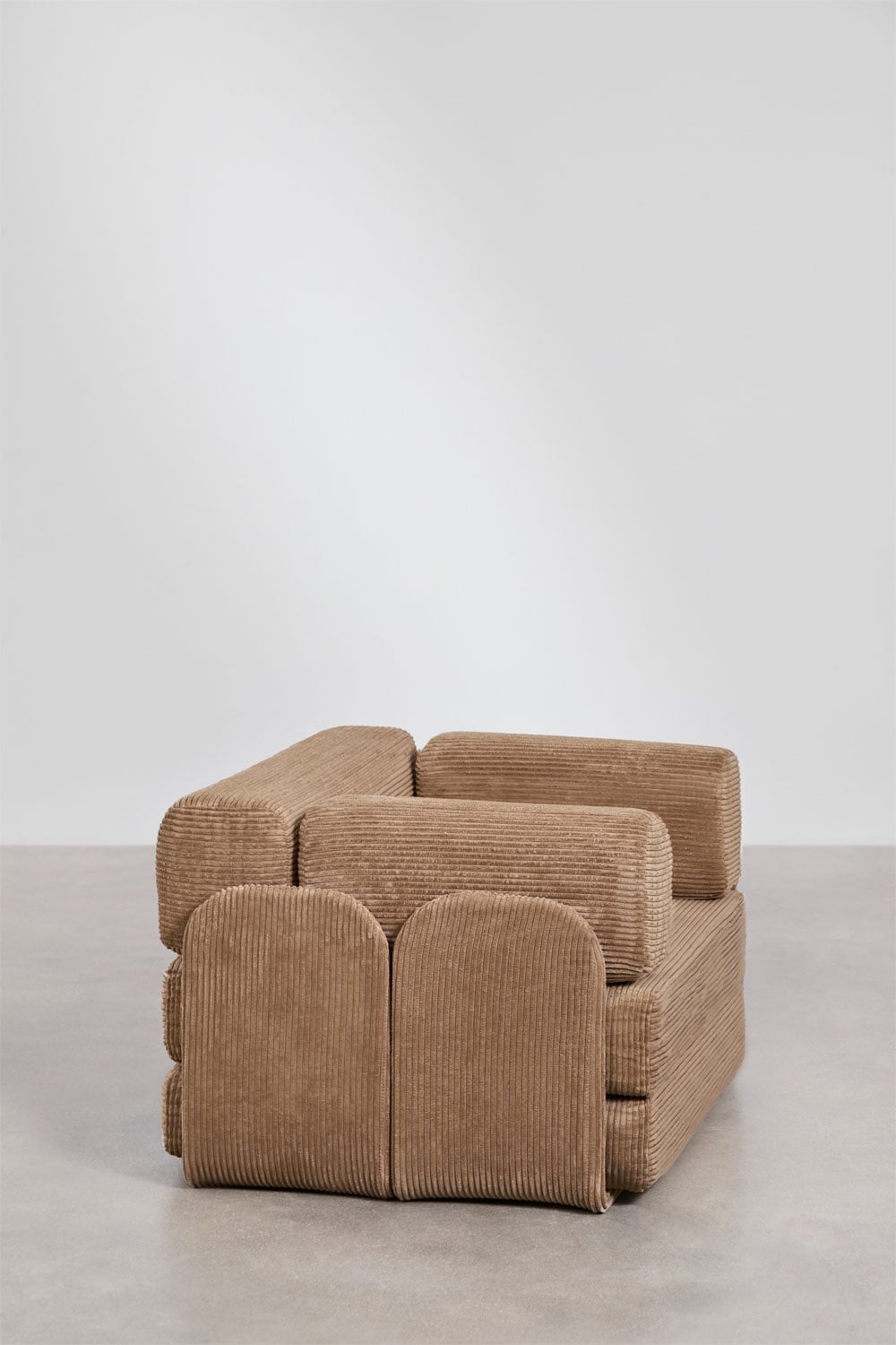 Poltrona-cama em veludo cotelê embalada a vácuo Kyoto, imagem de galeria 7