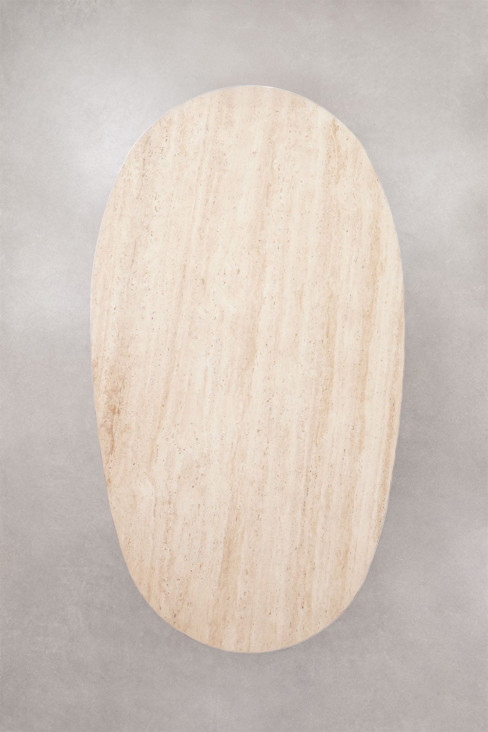 Oval dining table 220x110 cm in natural stone and stainless steel Fertrix, imagem de galeria 7