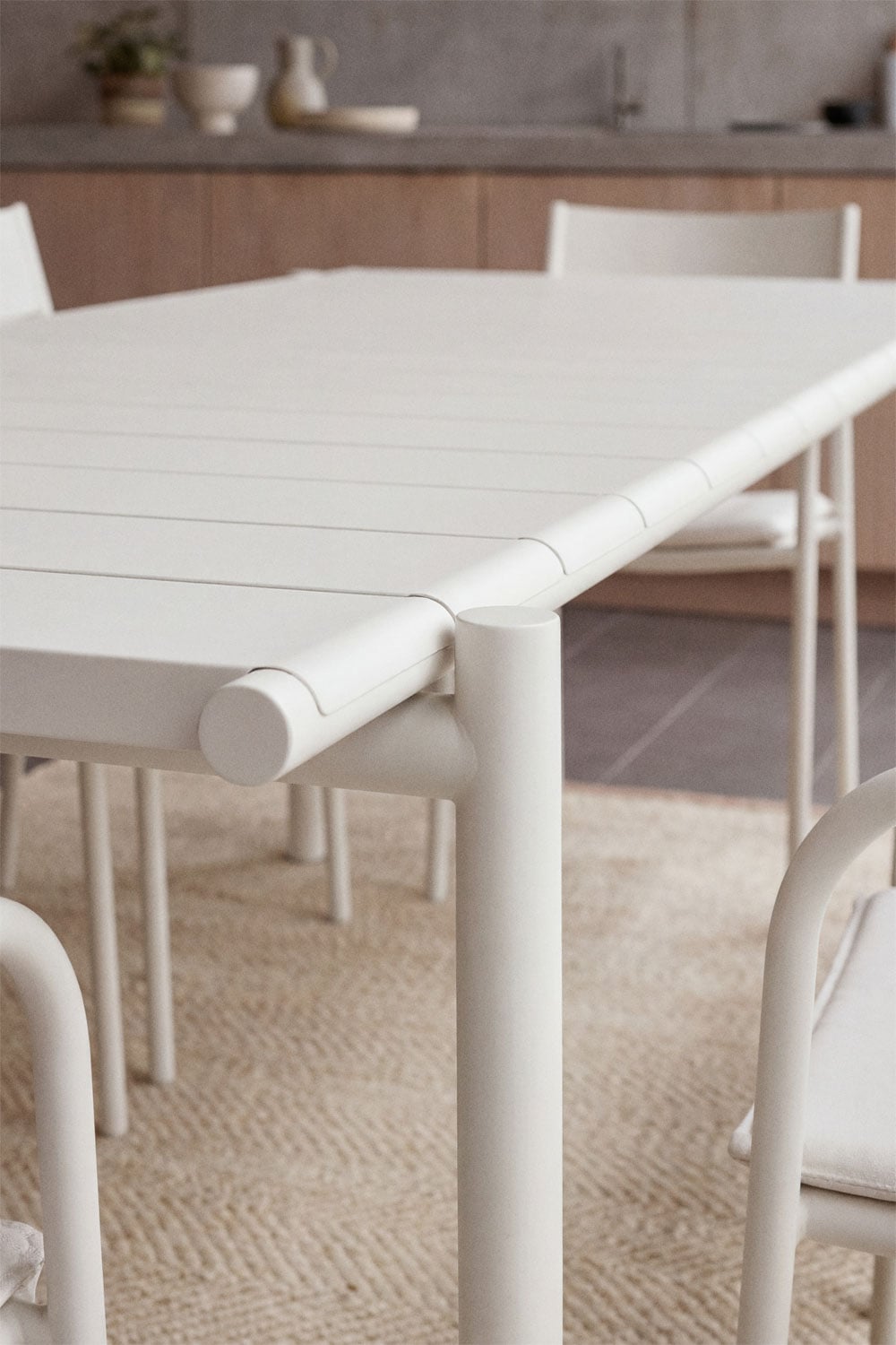 Mesa de jantar retangular 235x105 cm em aço Tossa, imagem de galeria 2