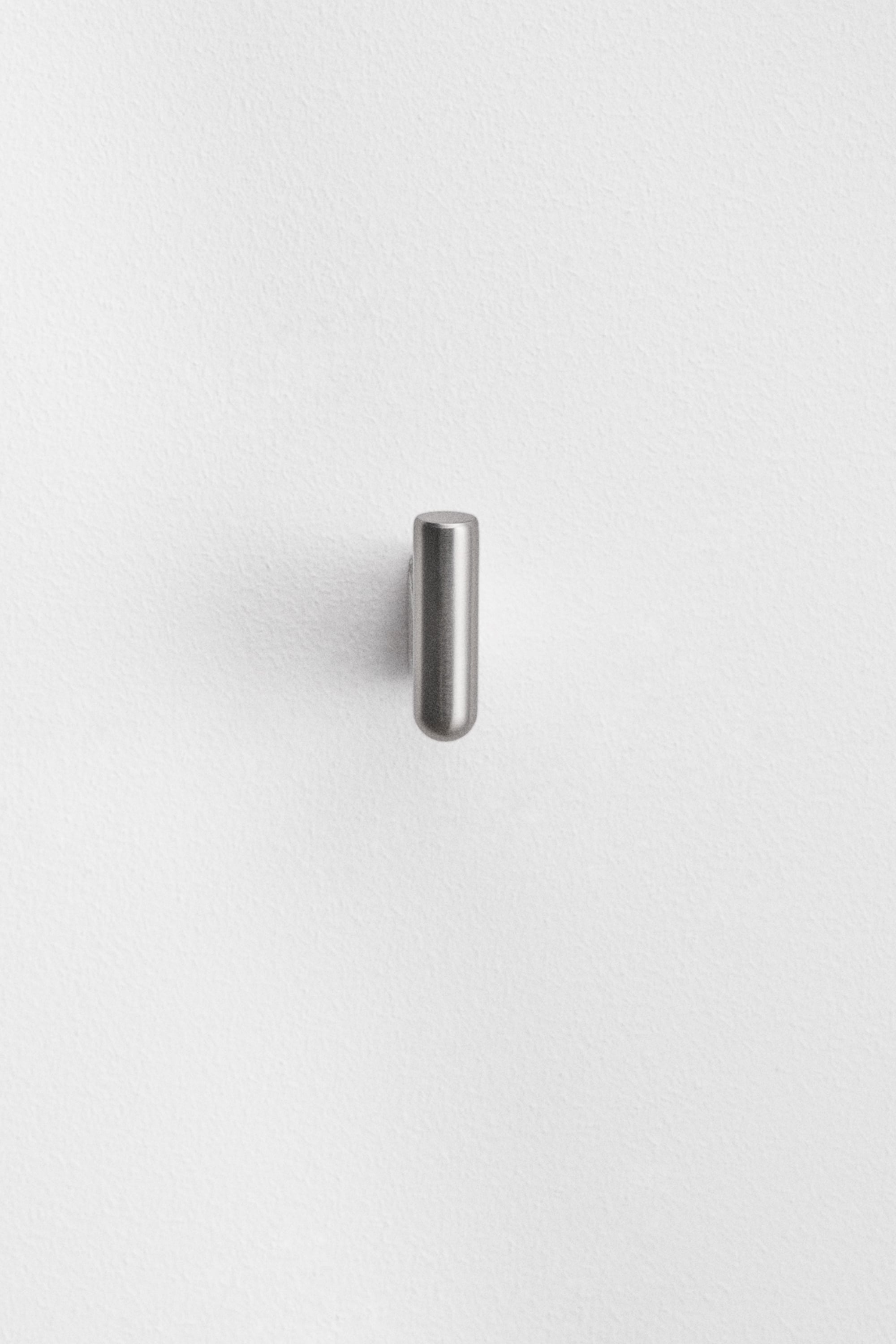 Cabide de casa de banho em aço inoxidável e cinzento escovado Rovent, imagem de galeria 2