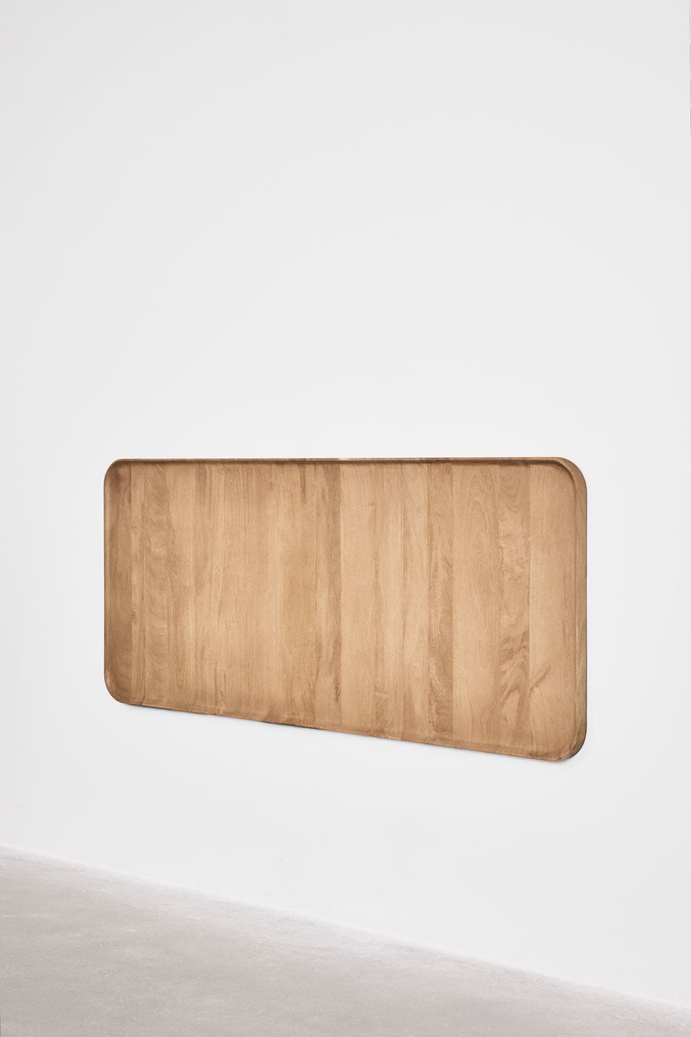 Cabeceira para cama de 160 cm em madeira de mangueira Kivalina, imagem de galeria 2