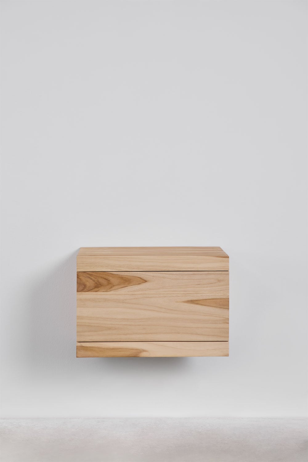 Conjunto de móvel de casa de banho suspenso 60x45 cm em madeira de teca Belivetta, imagem de galeria 3