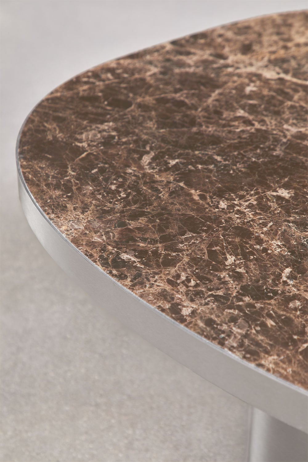 Mesa de centro em pedra natural e aço inoxidável Fertrix, imagem de galeria 2