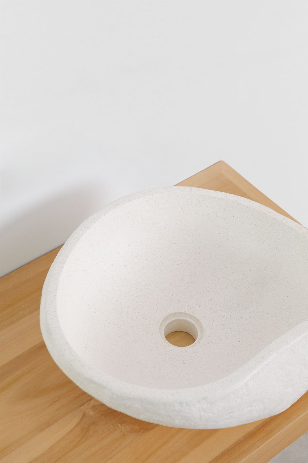 Conjunto de móvel de casa de banho 70x45 cm suspenso em madeira de teca Neill, imagem de galeria 5