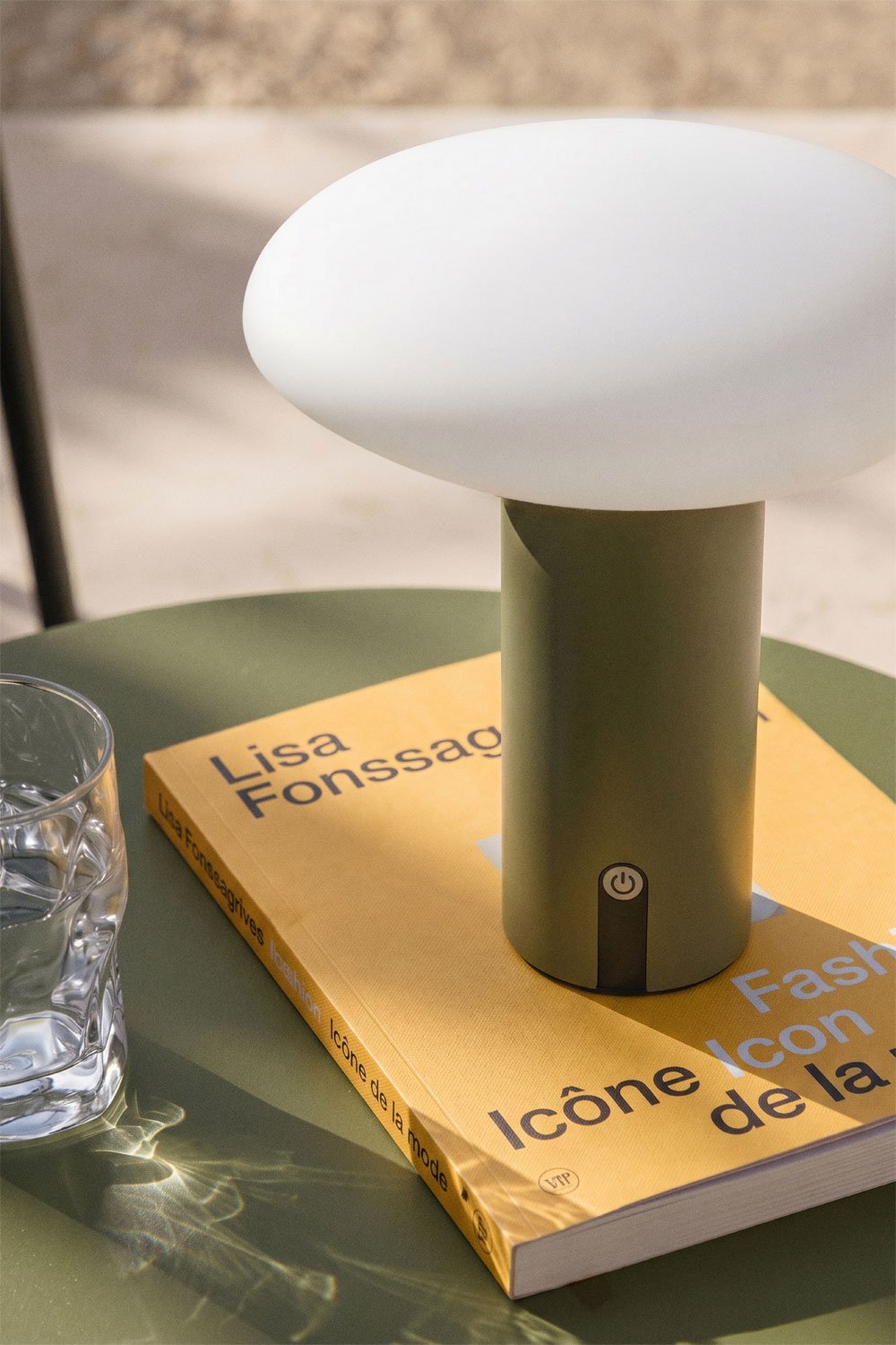 Lâmpada de mesa LED sem fios para exterior em ferro Zosima, imagem de galeria 2