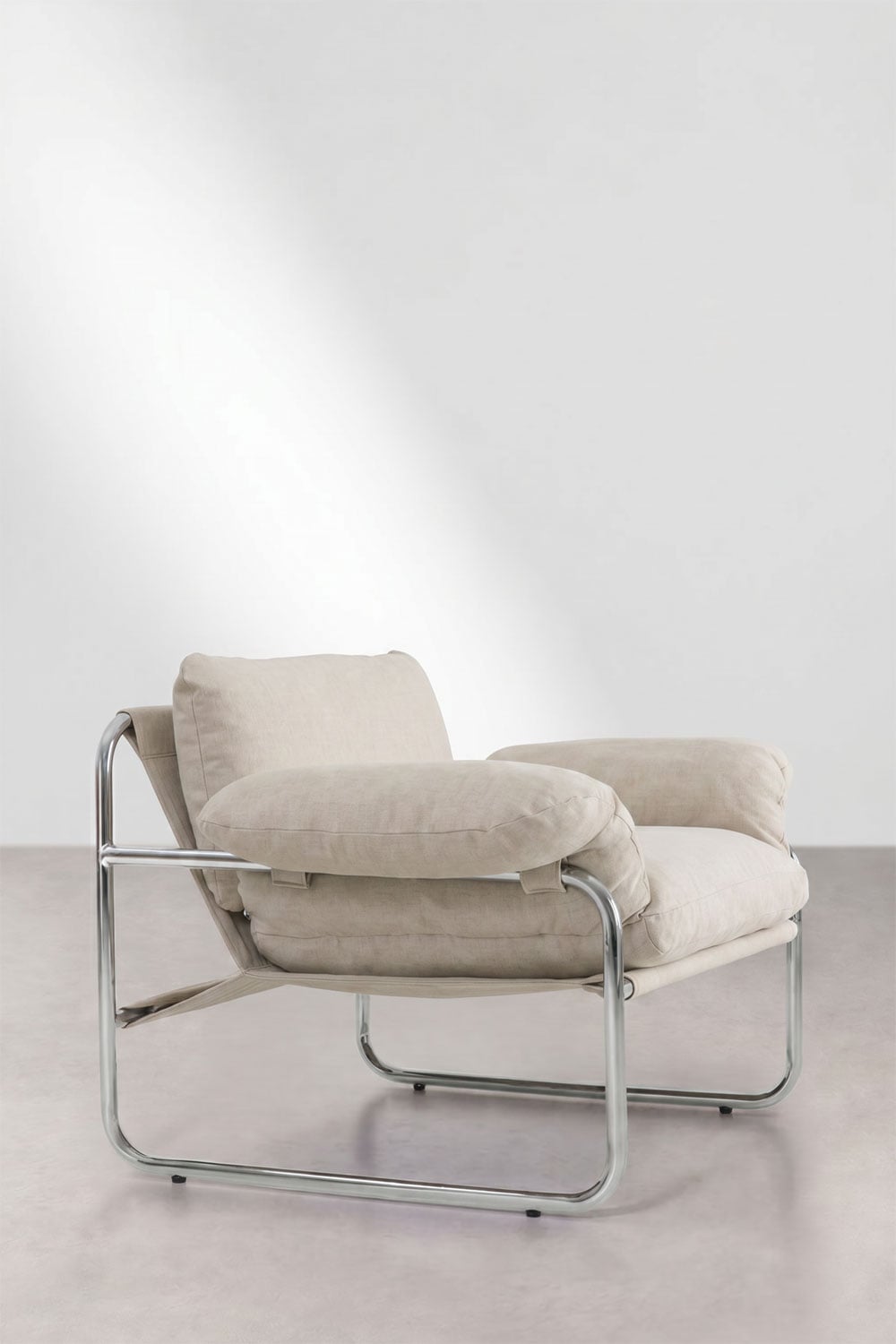 Pack de 2 poltronas em chenille e ferro Evani, imagem de galeria 5