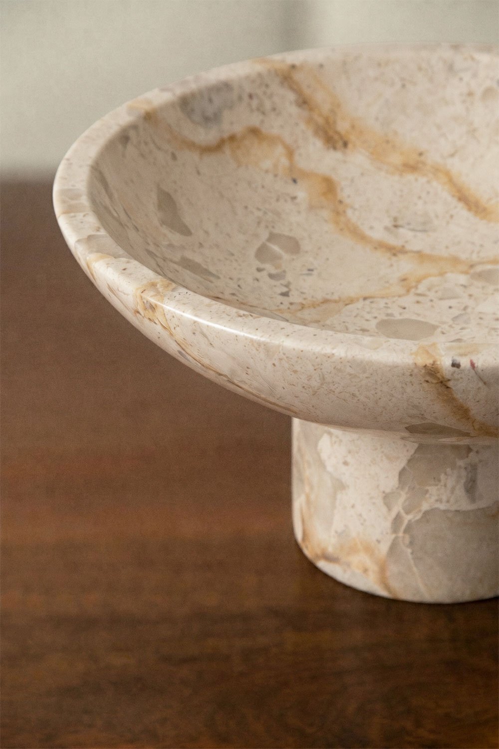 Cuenco decorativo redondo Ø25 cm em mármore Korinza, imagem de galeria 2