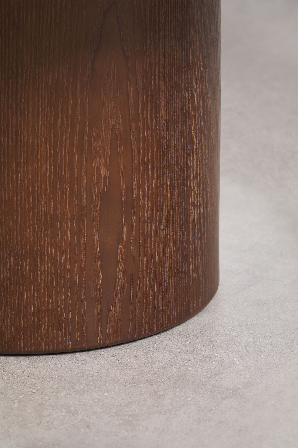 Mesa de centro redonda Ø80 cm em vidro temperado e MDF Asgri, imagem de galeria 5