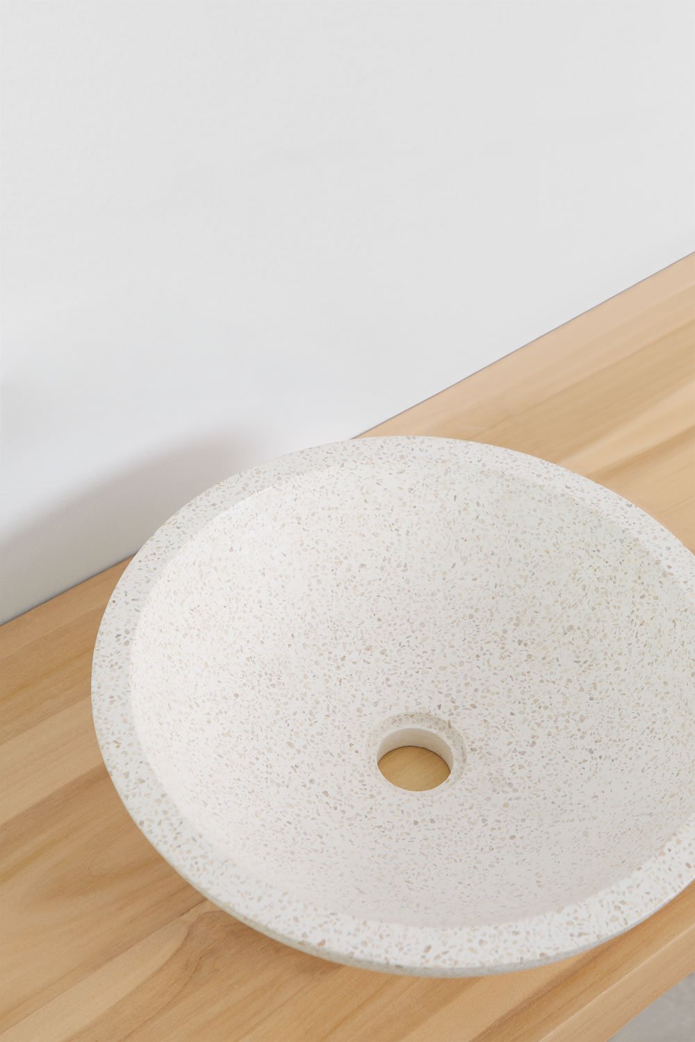 Conjunto de móvel de casa de banho 110x45 cm suspenso em madeira de teca Neill, imagem de galeria 5
