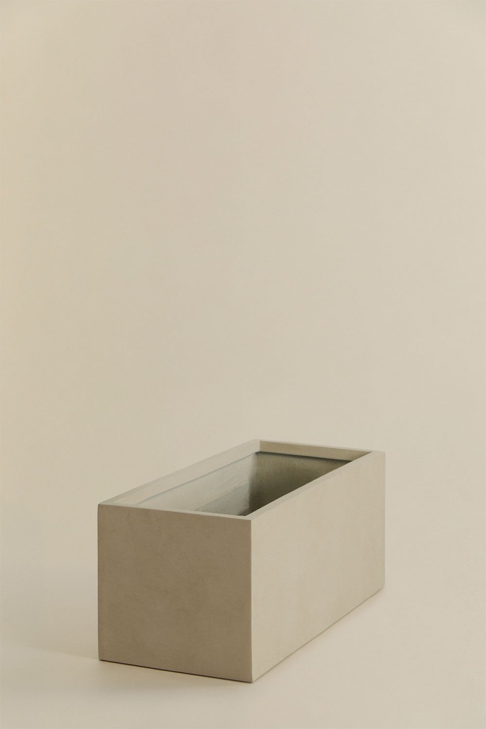 Vaso de flores retangular de cimento Sergio, imagem de galeria 4