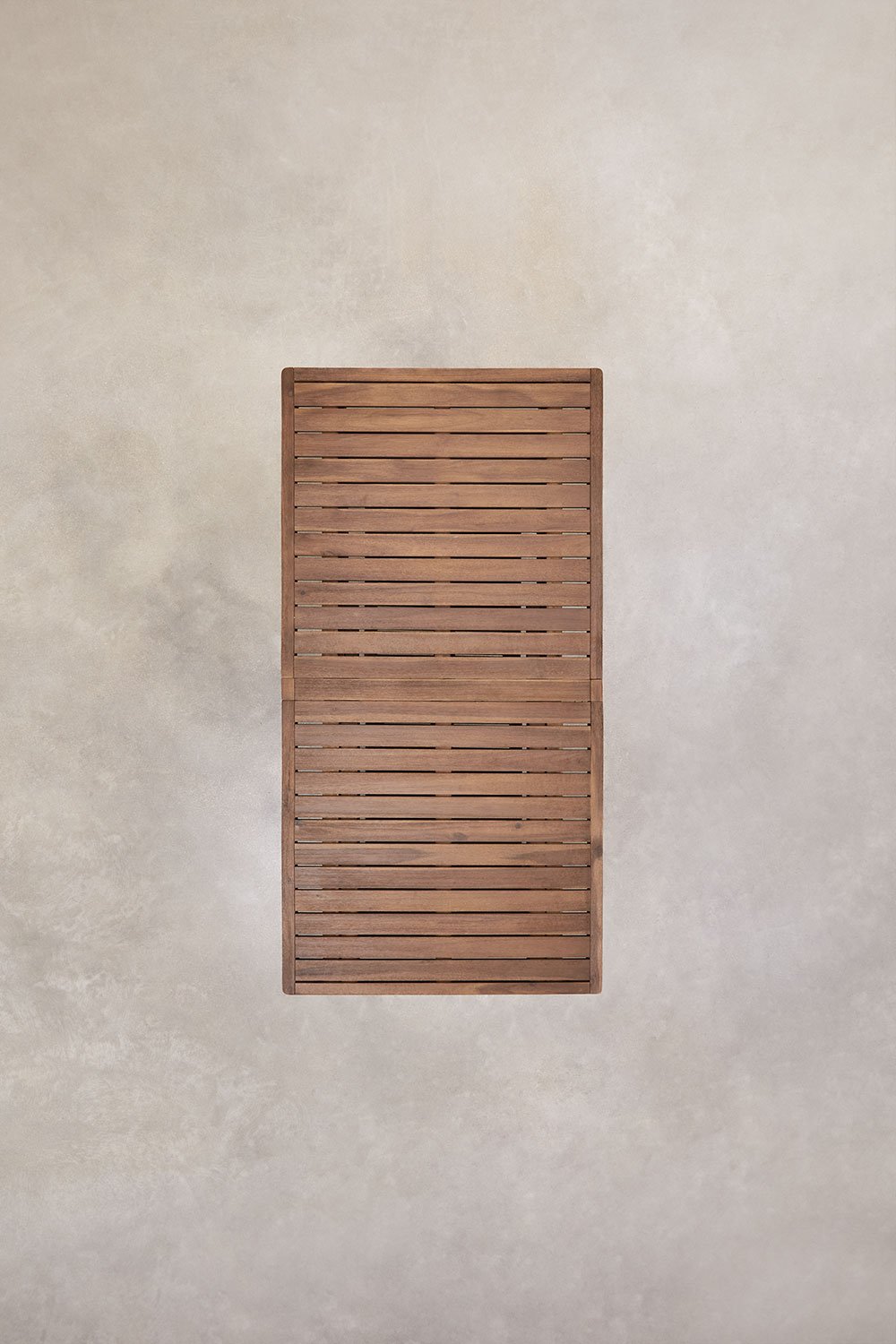 Conjunto de mesa retangular extensível 200-260-320x100 cm e 12 cadeiras de jantar com braços em madeira de acácia Dubai, imagem de galeria 8