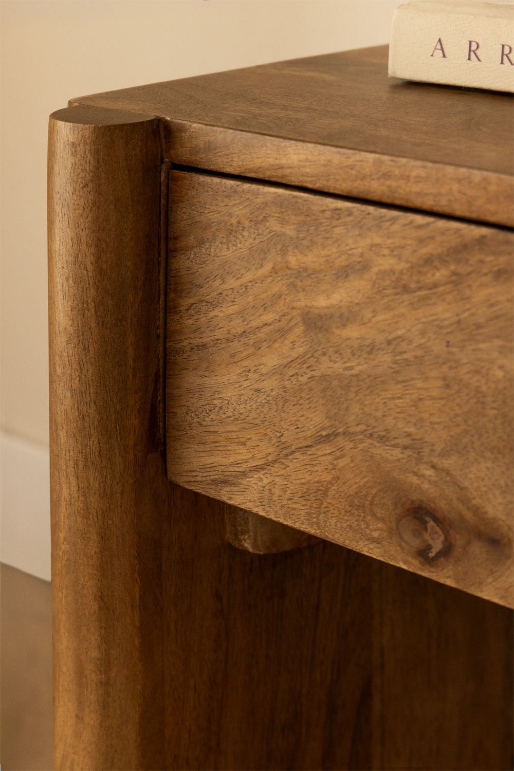 Pack de 2 mesas de cabeceira 45x45 cm em madeira de manga Antonela, imagem de galeria 2