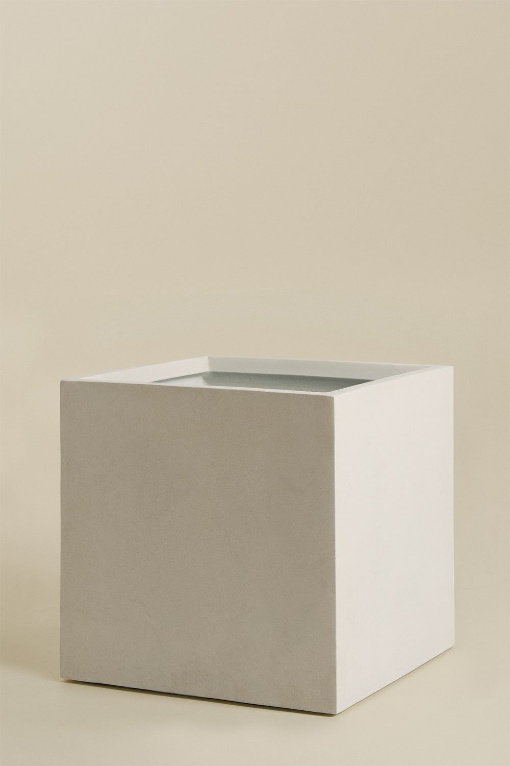 Vaso de flores quadrado para exterior em cimento Lucas, imagem de galeria 4