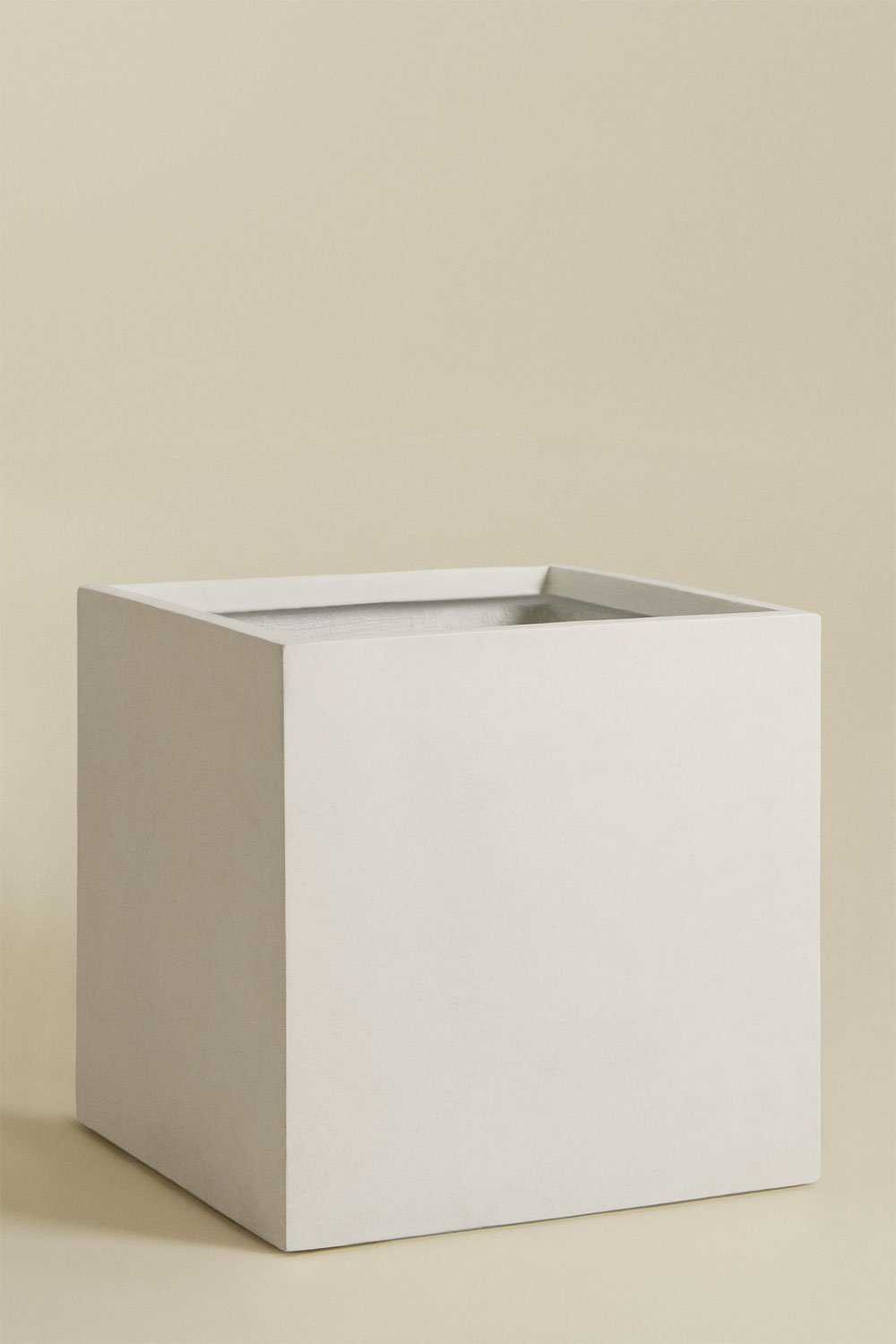 Vaso de flores quadrado para exterior em cimento Lucas, imagem de galeria 3