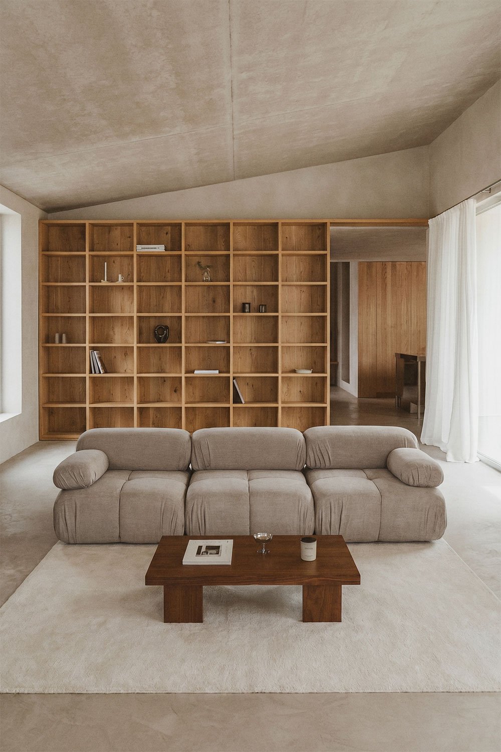 Sofá modular de 3 peças em bouclé embalado a vácuo Kendall, imagem de galeria 1