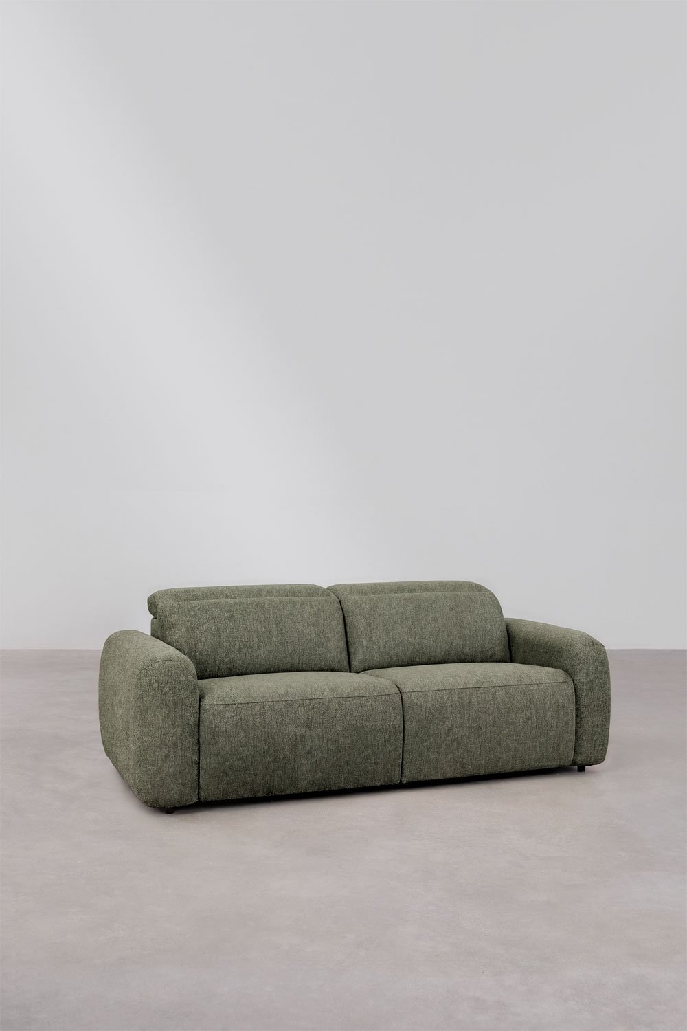 Conjunto de sala com sofá reclinável elétrico de 2 lugares e poltrona estofada Peggy, imagem de galeria 5