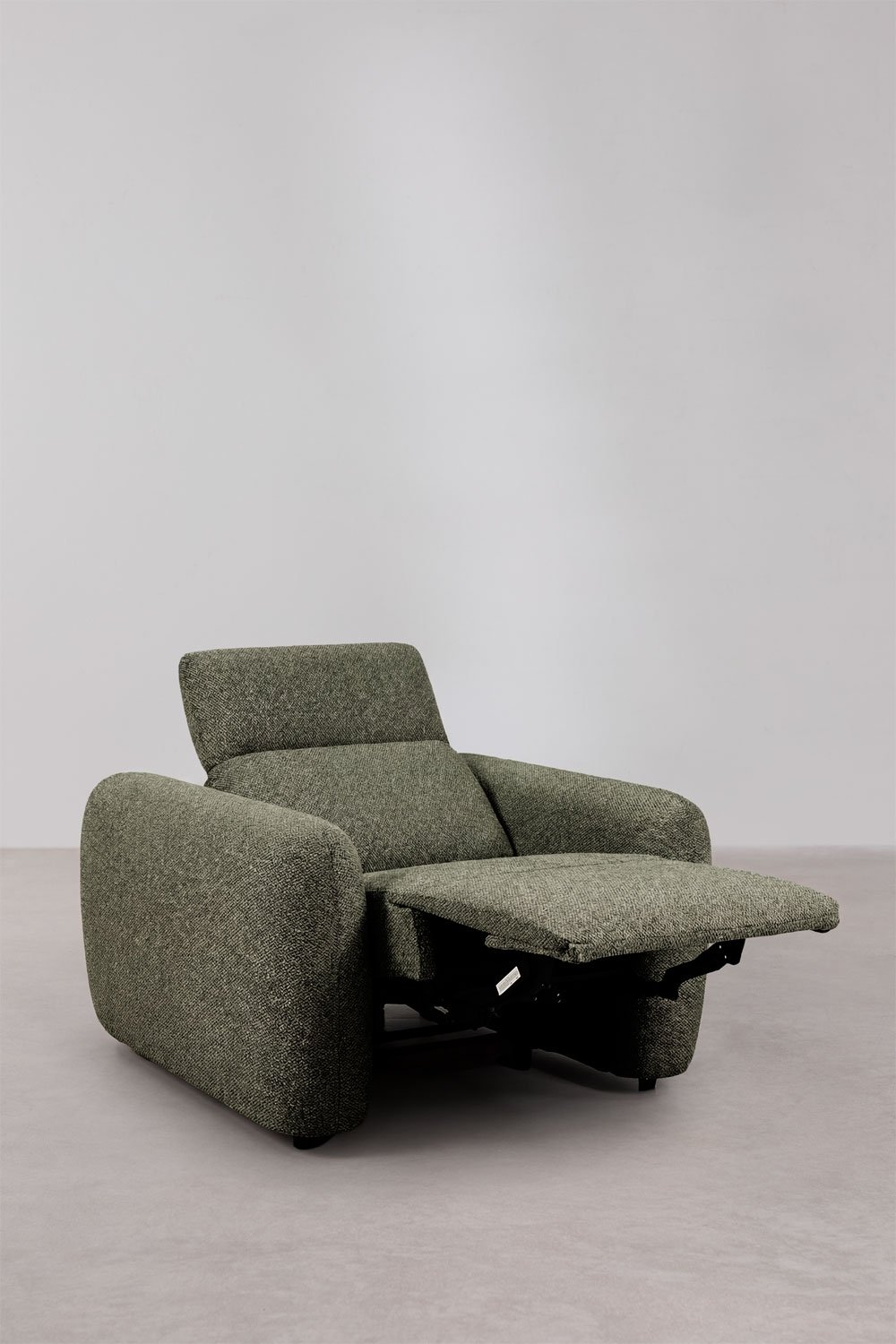 Conjunto de sala com sofá reclinável e elétrico de 3 lugares e poltrona estofada Peggy, imagem de galeria 7