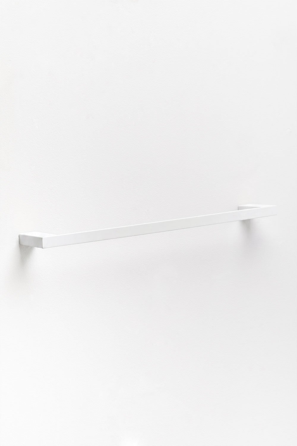 Toalheiro de parede com barra de 60 cm para casa de banho, em aço inoxidável branco Olvam, imagem de galeria 3