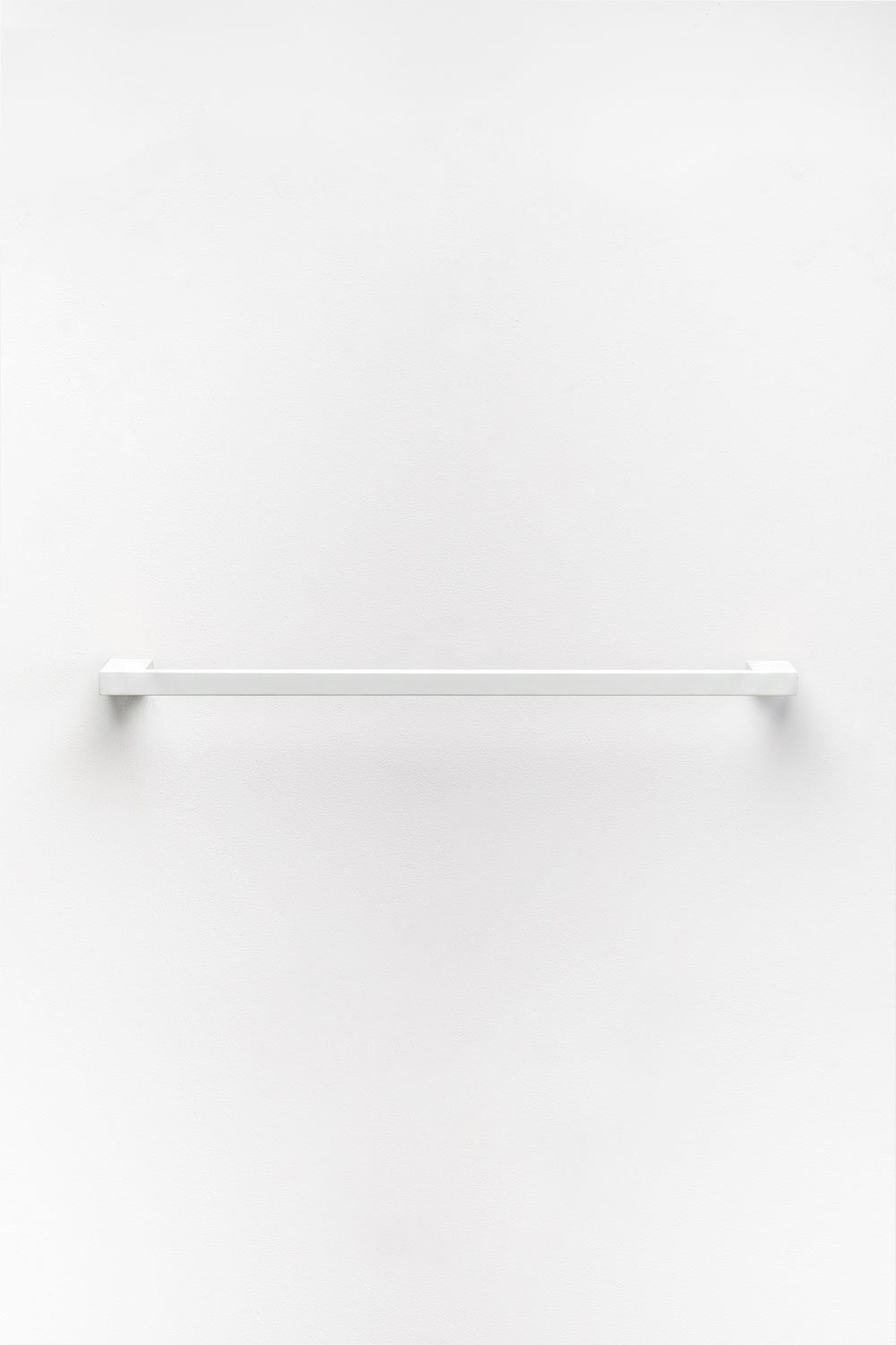 Toalheiro de parede com barra de 60 cm para casa de banho, em aço inoxidável branco Olvam, imagem de galeria 4