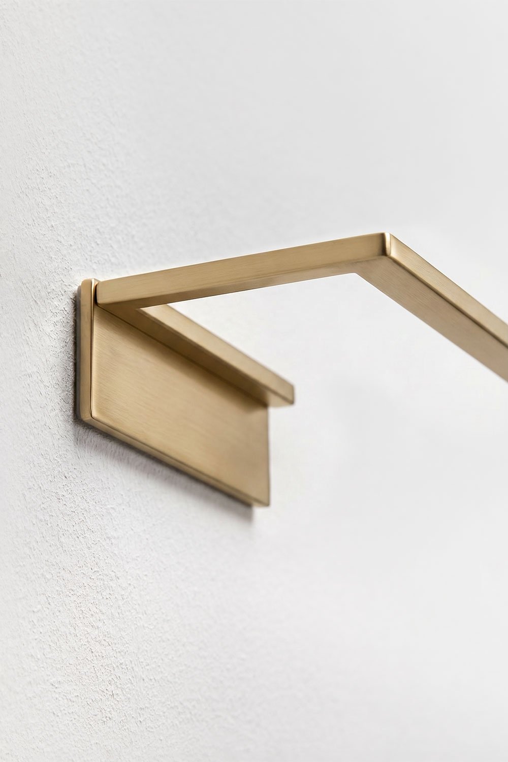 Toalheiro de barra para casa de banho em aço inoxidável dourado escovado 60 cm Jalter, imagem de galeria 5