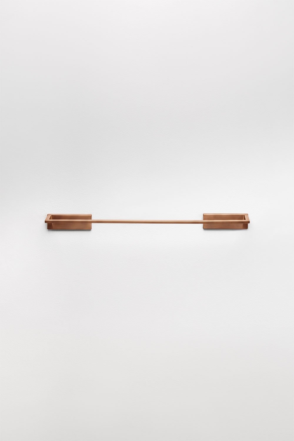 Toalheiro de barra para casa de banho em aço inoxidável ouro rosa escovado 60 cm Jalter, imagem de galeria 4