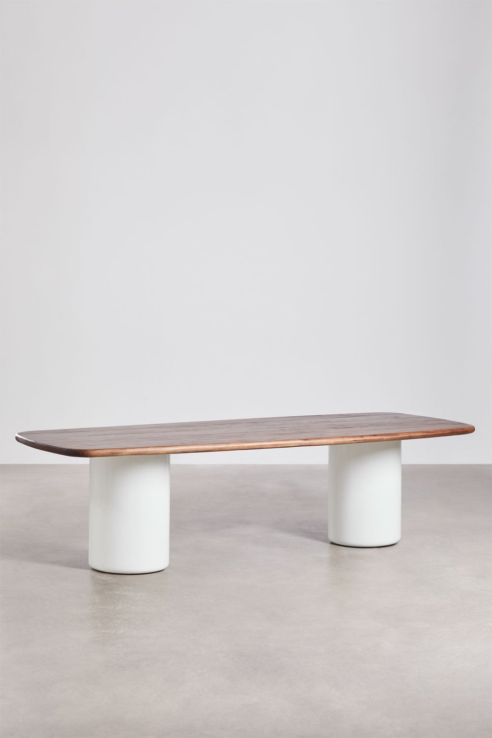 Mesa de jantar retangular 270x110 cm em madeira de acácia Bogotá, imagem de galeria 3