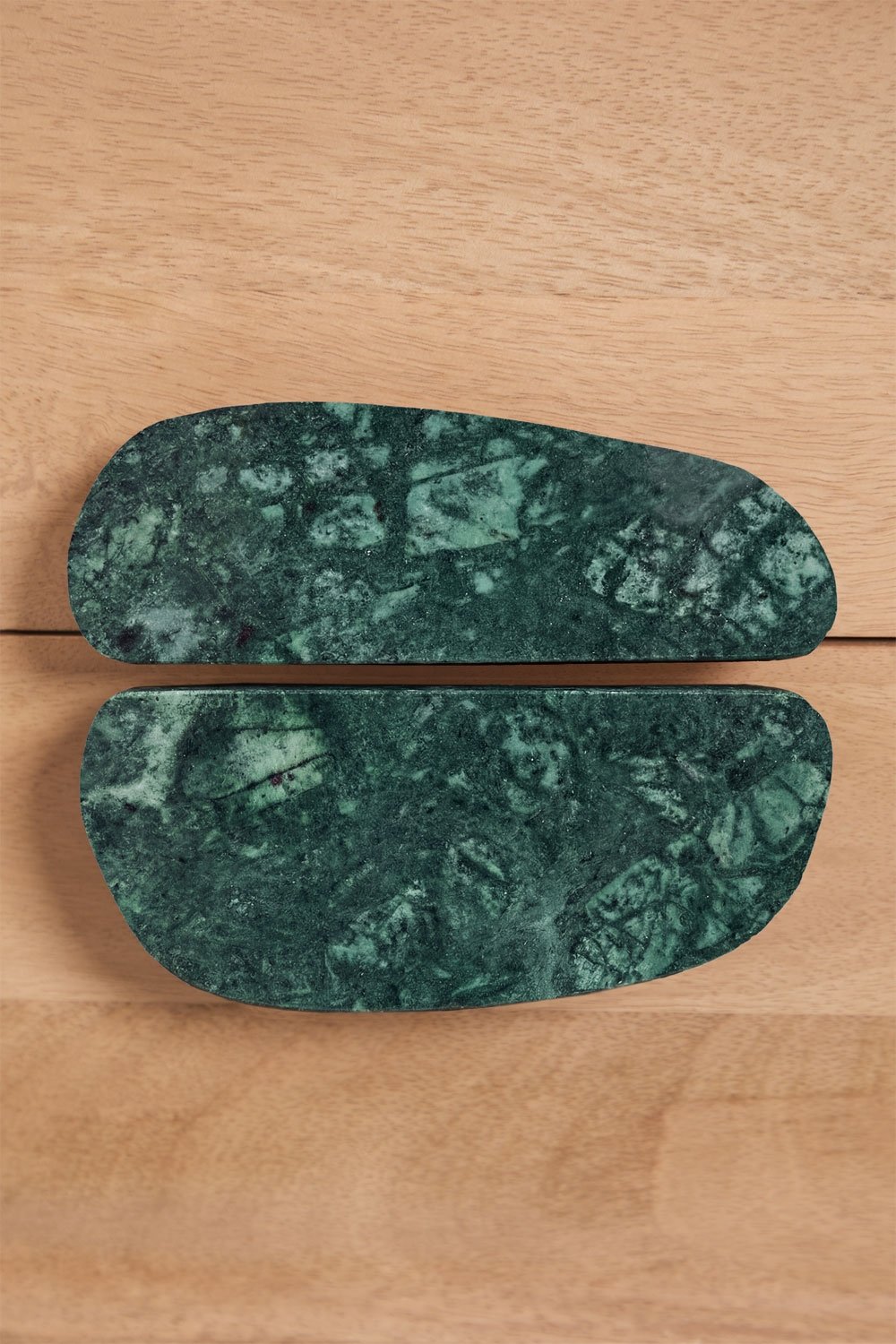 Mesinha de cabeceira 50x35 cm em madeira de manga e pedra natural Kivalina, imagem de galeria 7