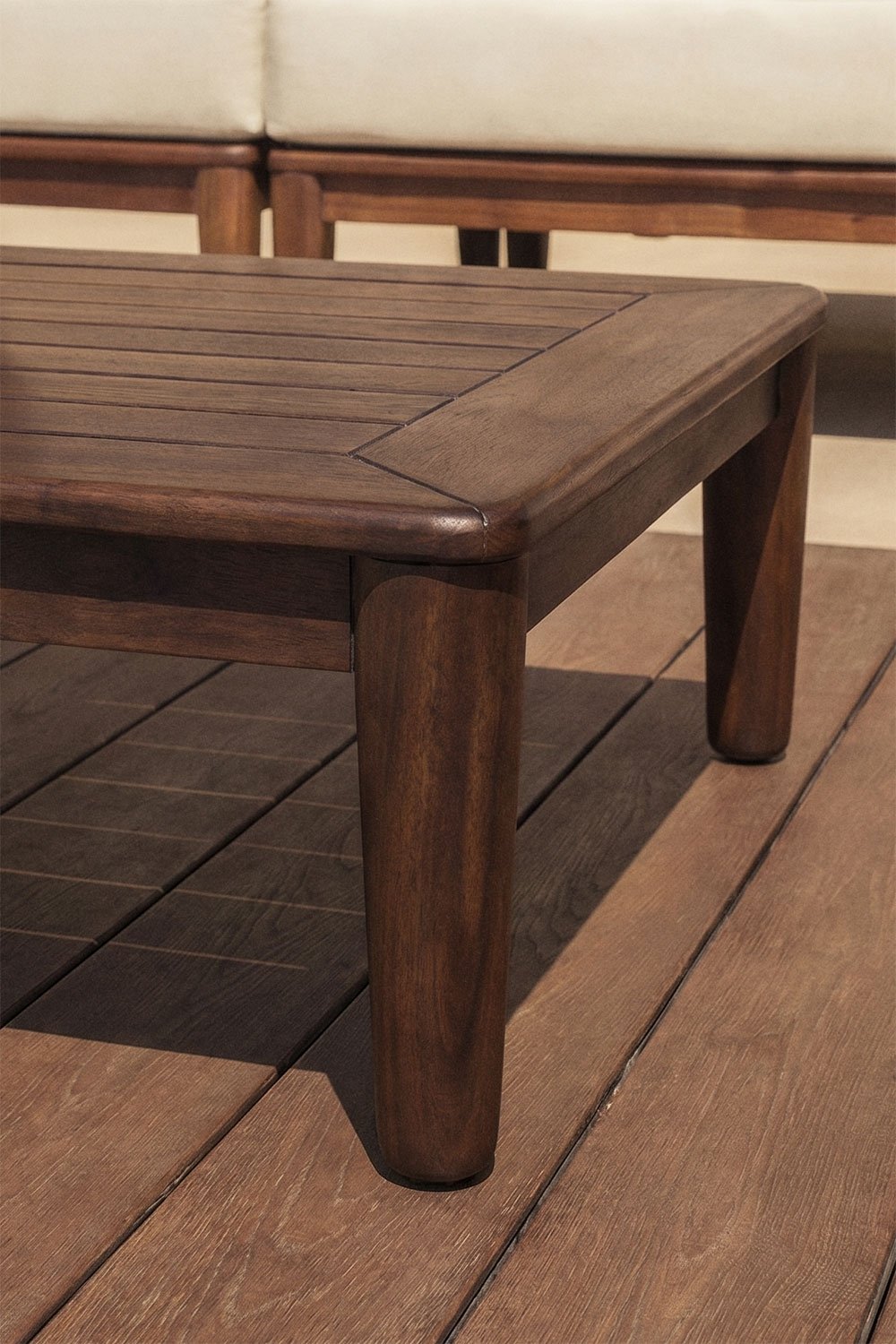 Mesa de centro para jardim quadrada 85x85 cm em acácia Giulia, imagem de galeria 2