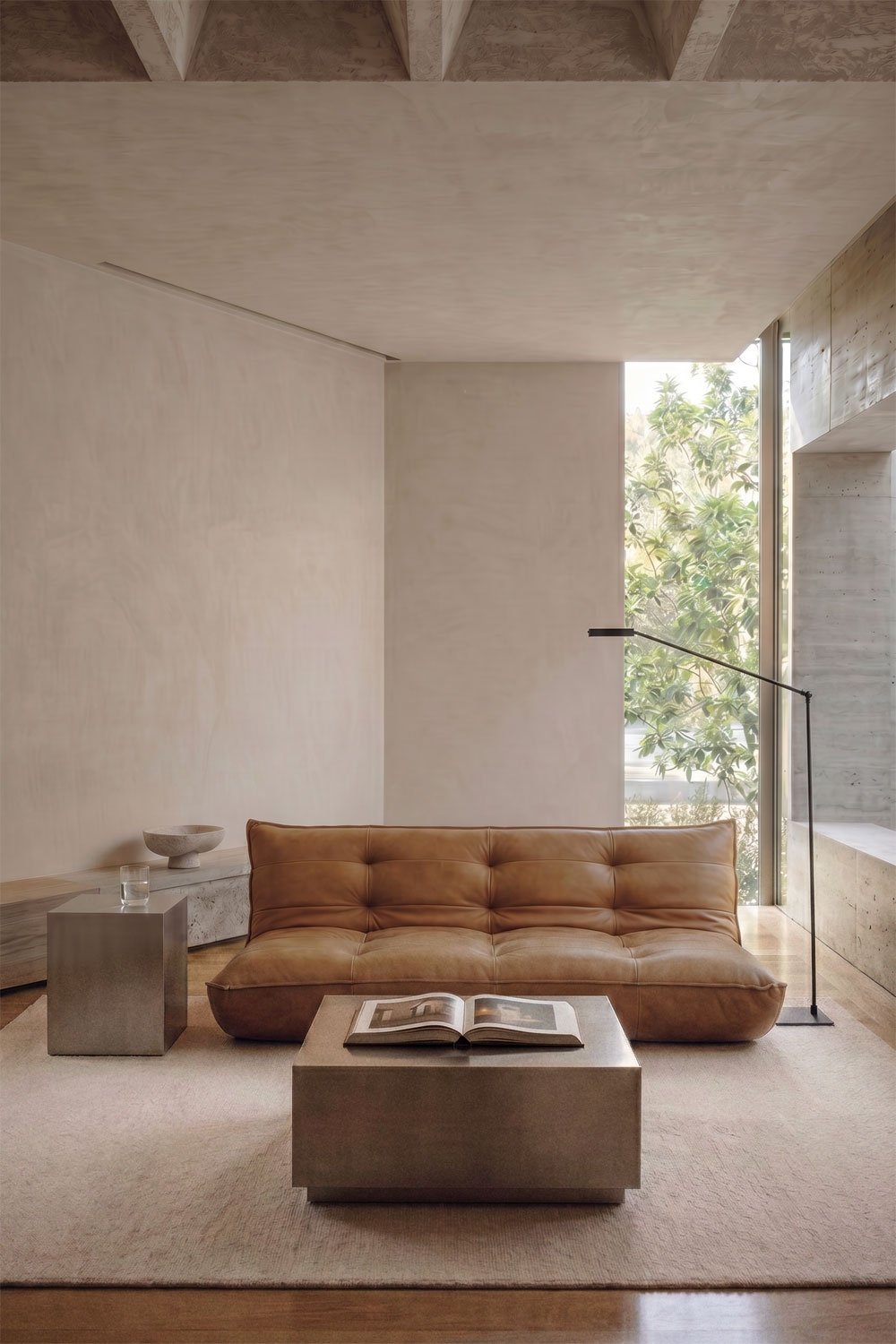 Sofá-cama de 3 lugares estofado Mati, imagem de galeria 1