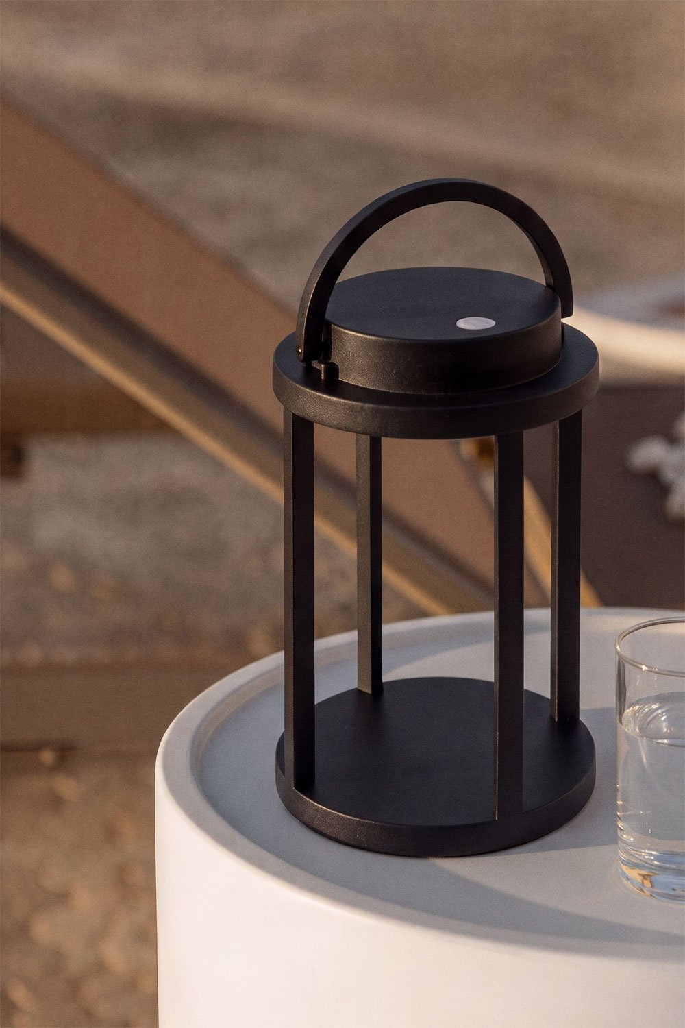 Lâmpada de mesa LED sem fios para exterior em alumínio Arelvy, imagem de galeria 1