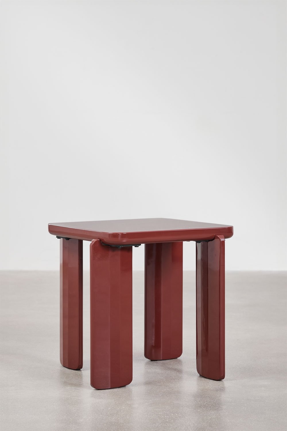 Mesa auxiliar quadrada 50x50 cm em MDF Genebra, imagem de galeria 4