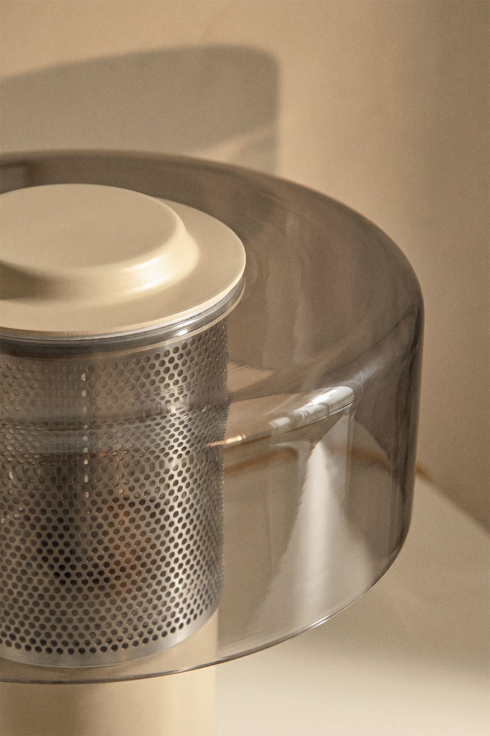 Lâmpada de mesa LED sem fios em cristal e ferro Elfriede, imagem de galeria 2