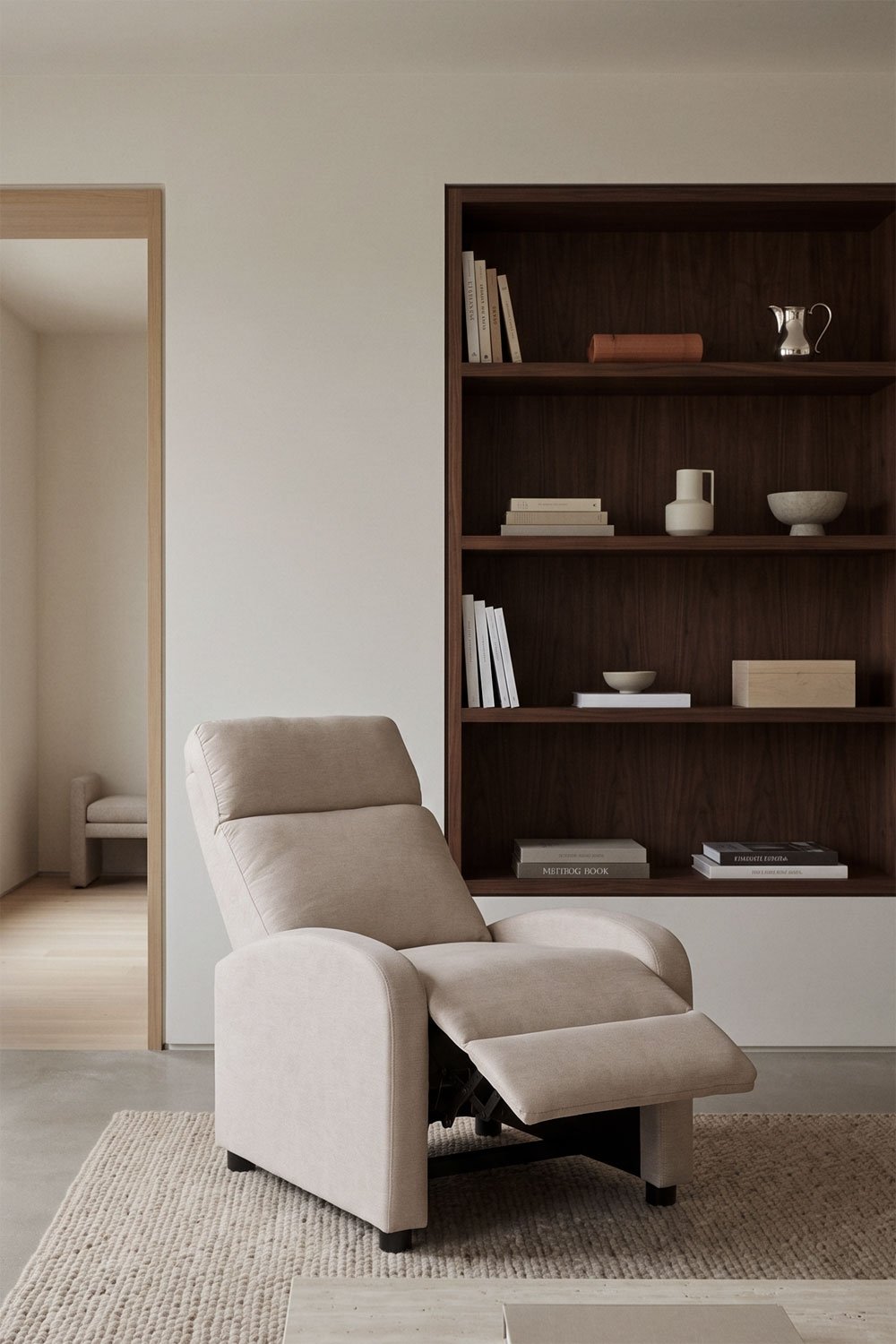 Pack de 2 poltronas reclináveis estofadas Libuliana, imagem de galeria 2