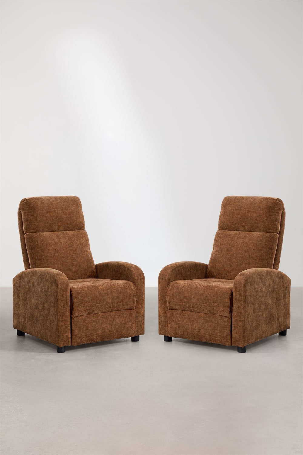 Pack de 2 poltronas reclináveis estofadas Libuliana, imagem de galeria 4