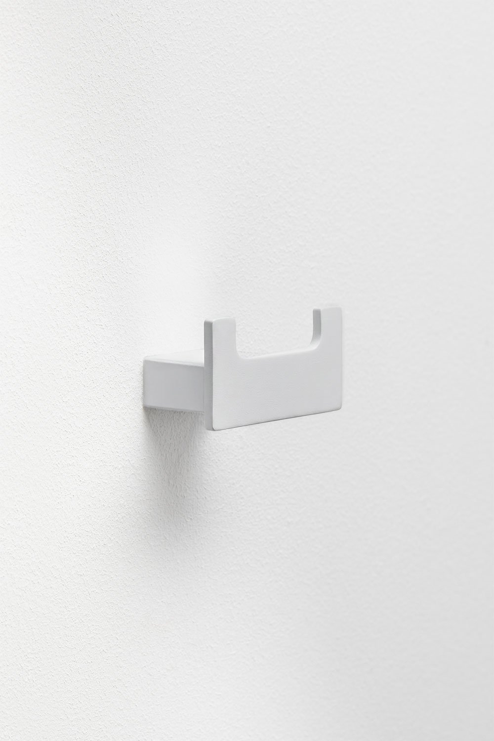 Cabide de casa de banho em aço inoxidável branco Olvam, imagem de galeria 3