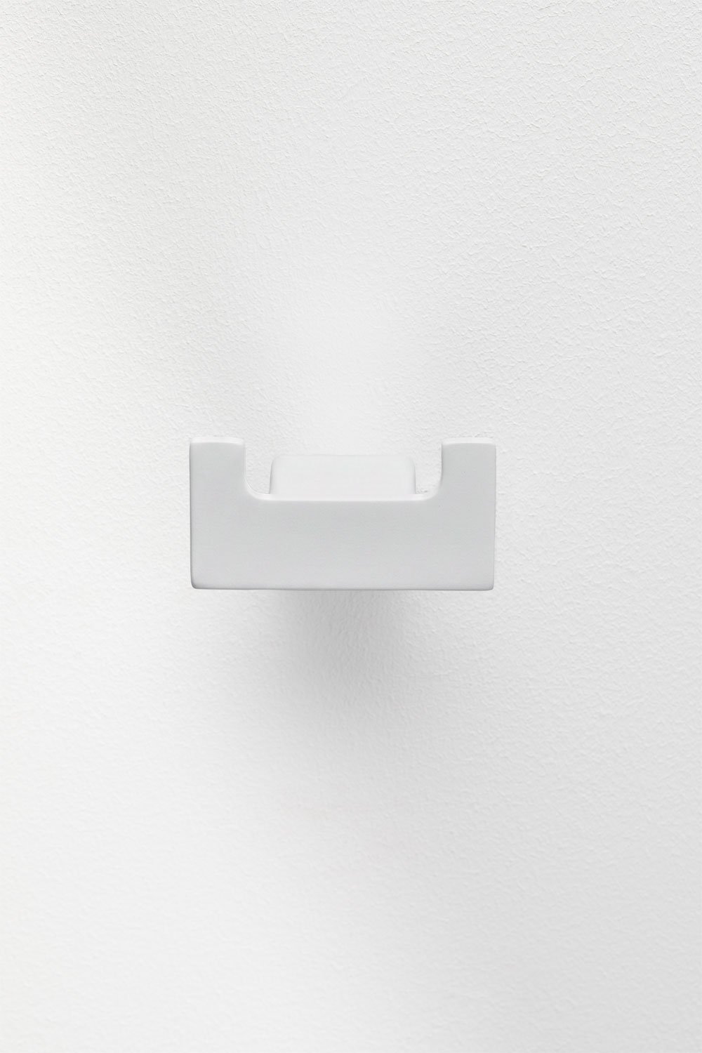 Cabide de casa de banho em aço inoxidável branco Olvam, imagem de galeria 4