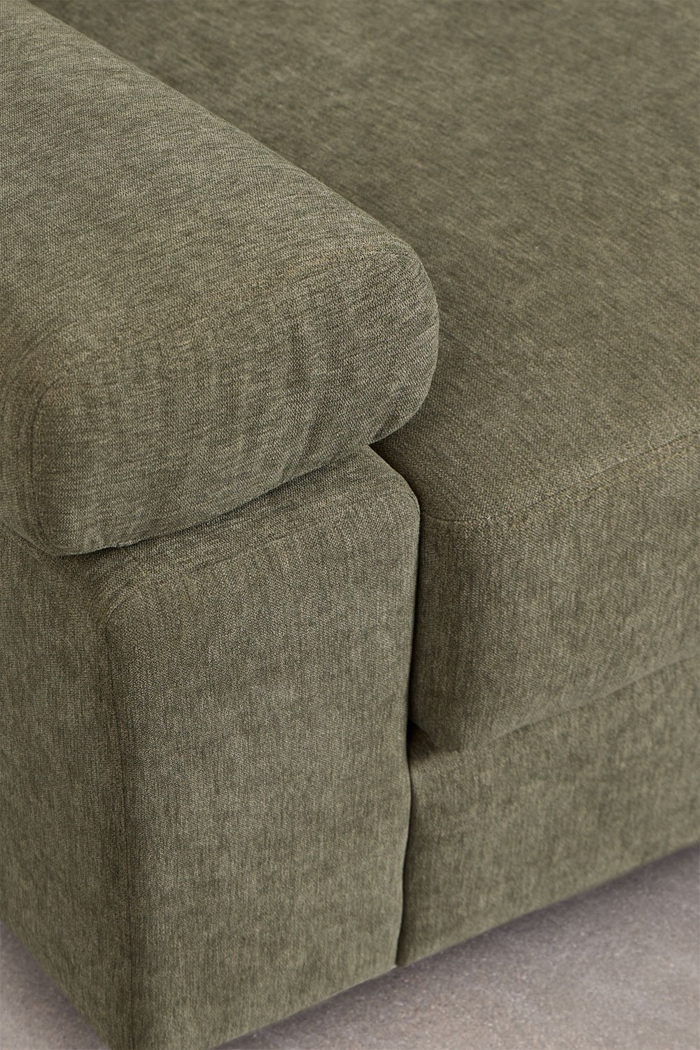 Sofá chaise longue direito de 3 lugares com encosto de cabeça regulável e assentos deslizantes Aramis, imagem de galeria 9