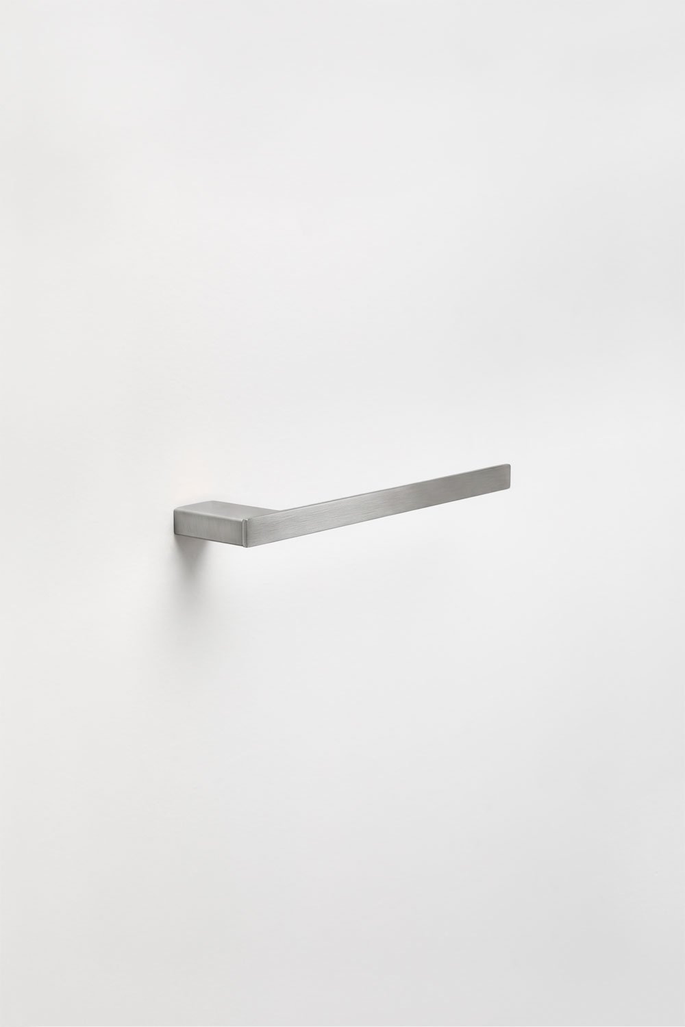 Toalheiro de parede com barra de 30 cm para casa de banho em aço inoxidável cinzento escovado Olvam, imagem de galeria 3