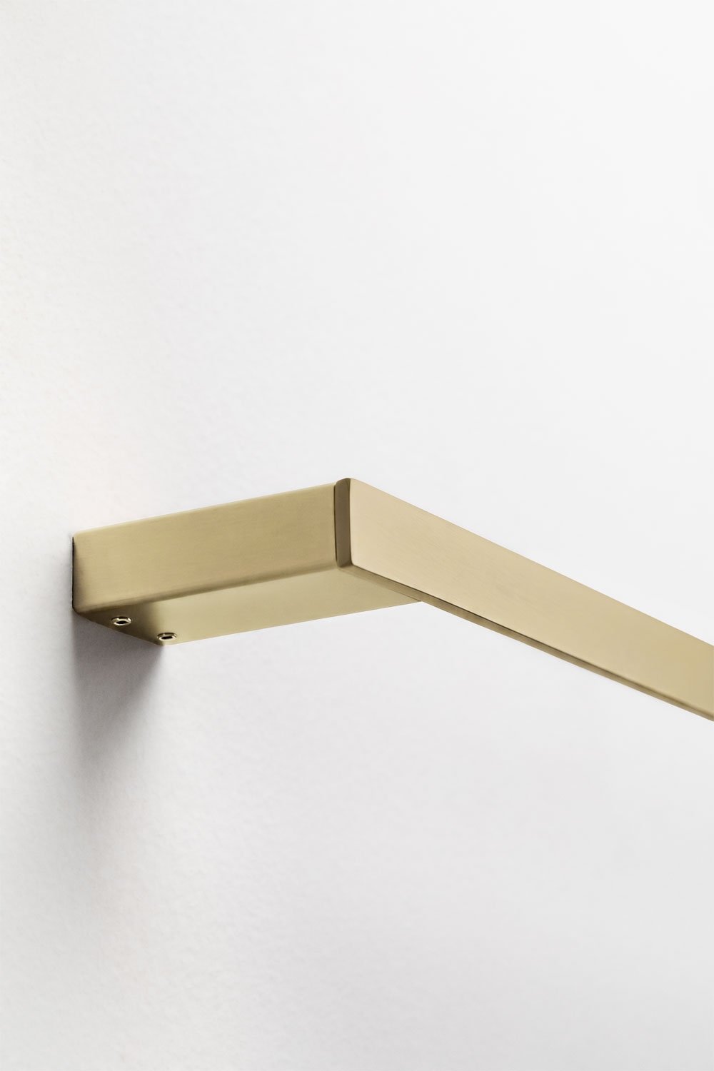 Toalheiro de parede com barra de 30 cm para casa de banho em aço inoxidável dourado escovado Olvam, imagem de galeria 6
