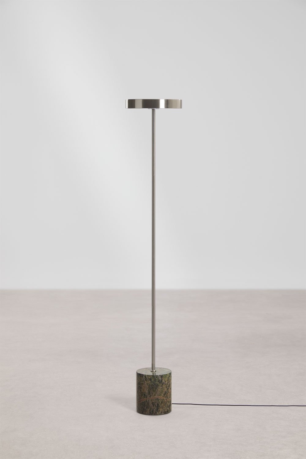 Lâmpada de pé LED para exterior em aço inoxidável e pedra natural Isasia, imagem de galeria 3
